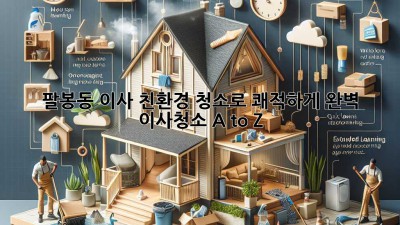 팔봉동 이사, ✨친환경 청소로 쾌적하게! 완벽 이사청소 A to Z